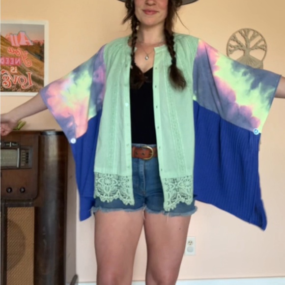 Free People Tops - Upcycled Hippie Box Top